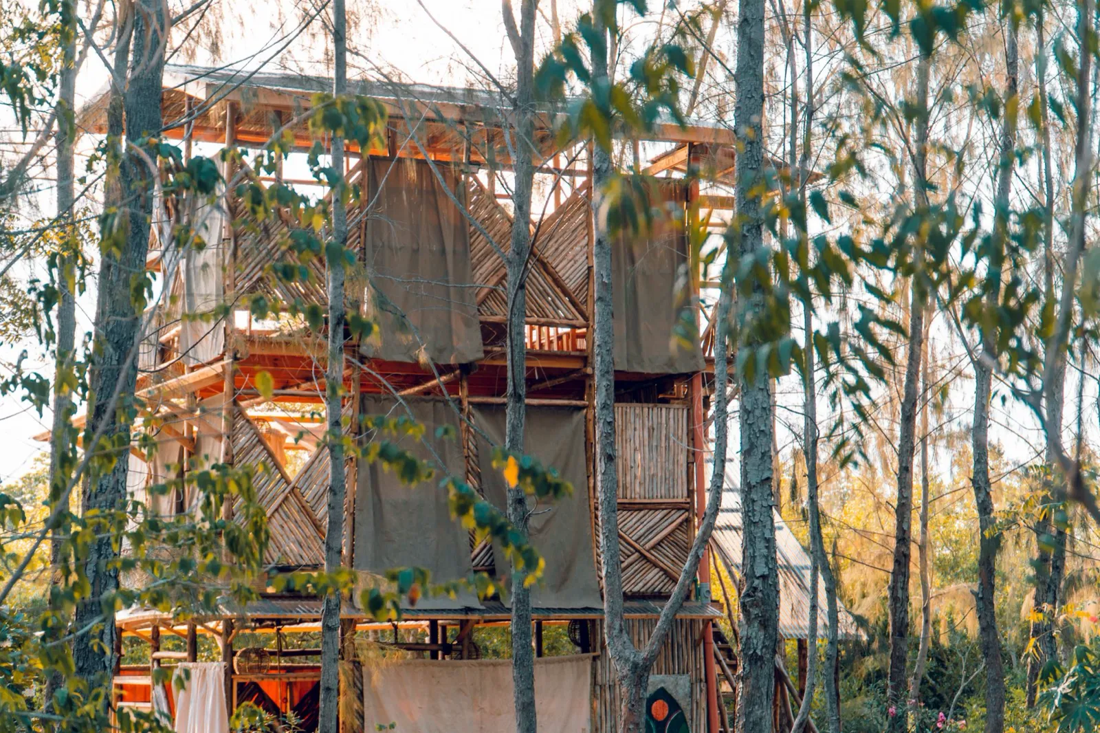 Creektower among the trees at Horsebay, Mida Creek