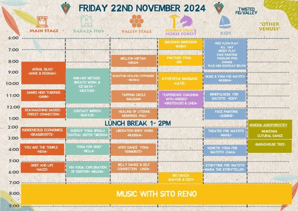 Kisima Festival 2024 schedule, day 3