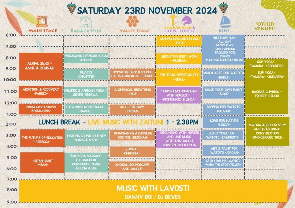 Kisima Festival 2024 schedule, day 4